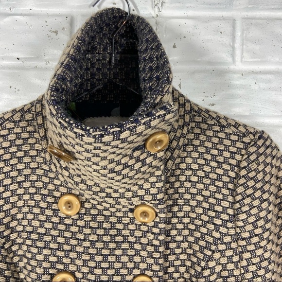 Tabitha Ottawa Coat Wool blend double breasted button up wool neck - Picture 4 of 11